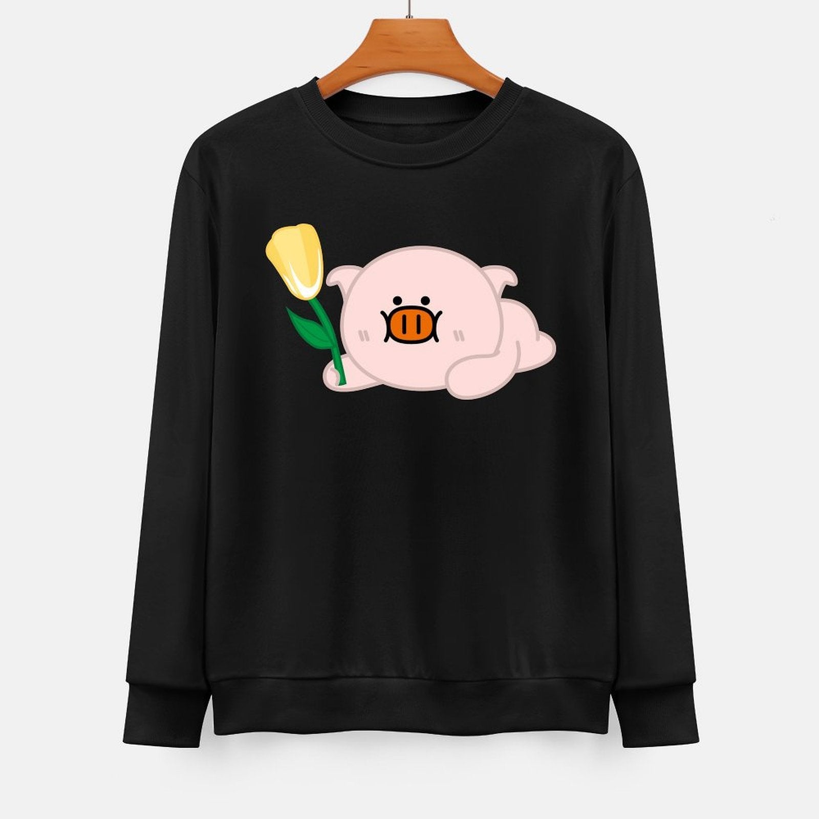 Front Patterned Long Sleeve TopSlim Fit StreetFit